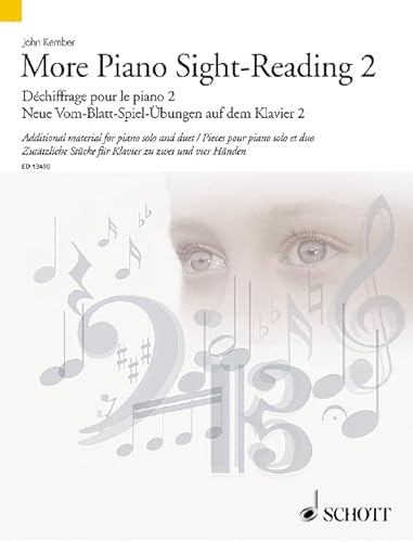 More Piano Sight-Reading 2: Additional material for piano solo and duet. Vol. 2. Klavier (2- und 4-händig). (Schott Sight-Reading Series, Band 2)